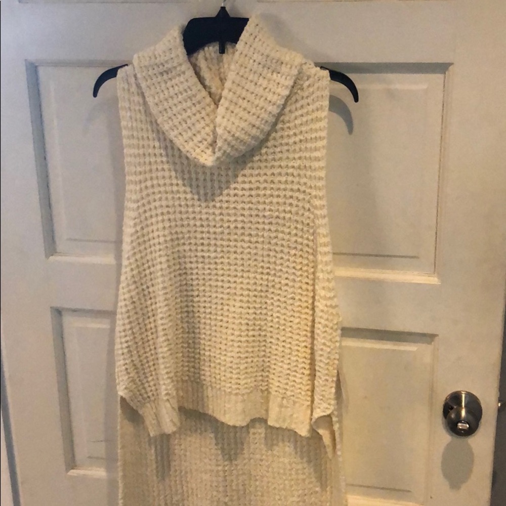 Free people ivory skyscaper sweater